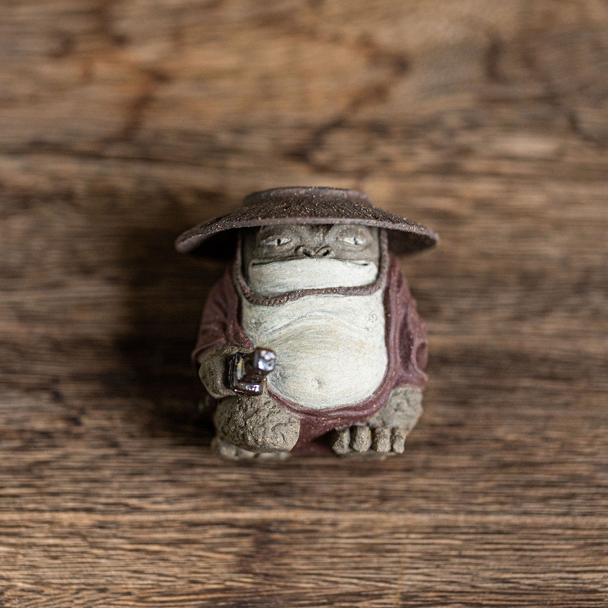 ヨシ Golden Toad Swordsman Yixing zisha Lid Holder – Yinchen Studio