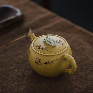 Bamboo and Stone Yixing Teapot  140ml