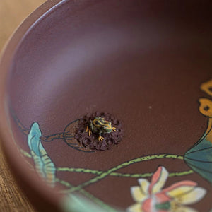 Frog and Lotus Yixing Teapot 90ml