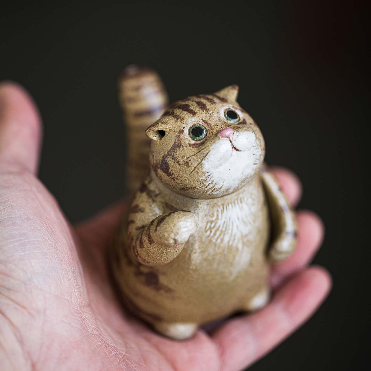 Yellow cat Yixing teaset