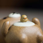 Relaxed bear Yixing teaset