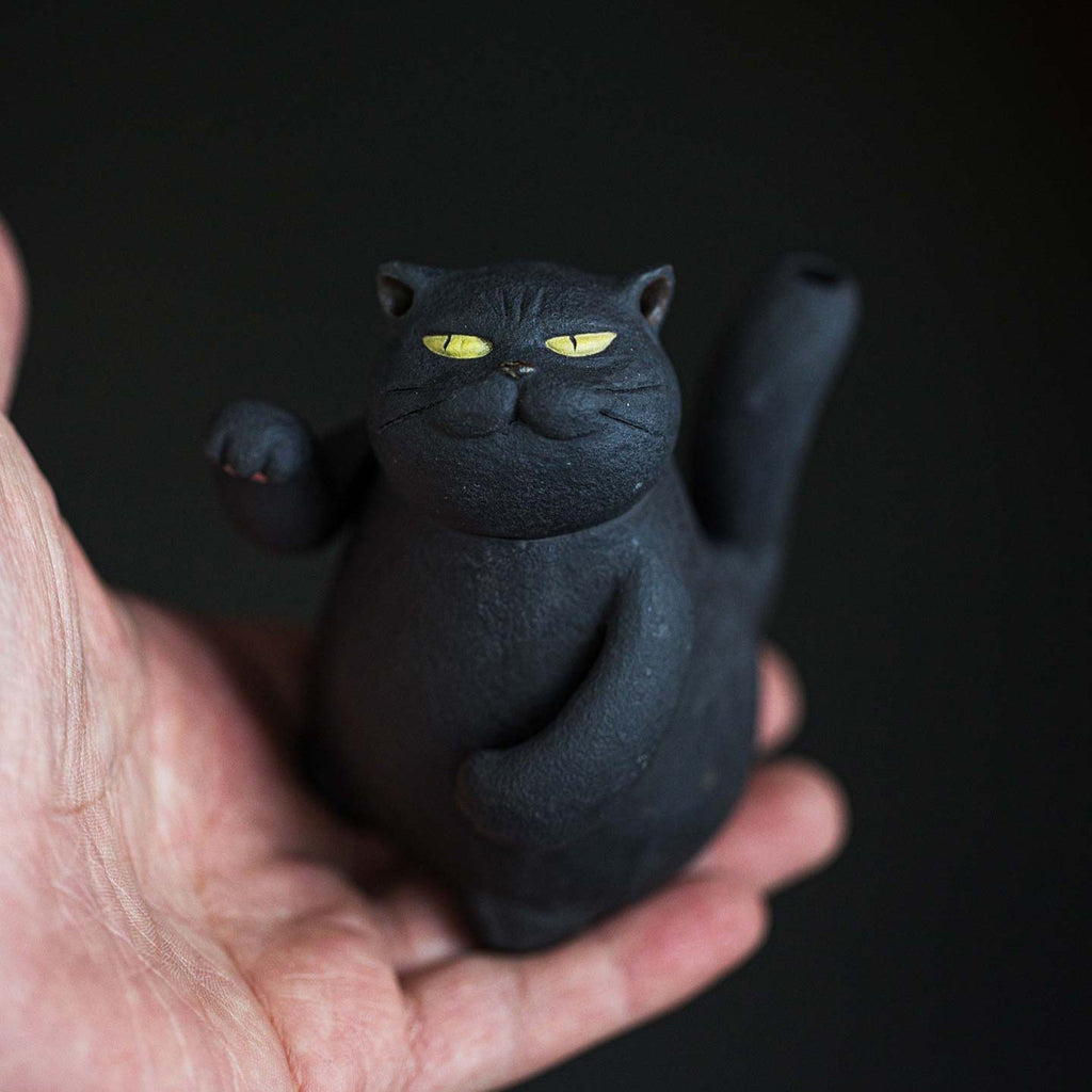 Black cat Yixing teaset
