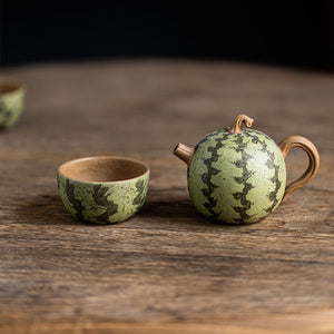 Watermelon Yixing Teapot/Teacup 140ML/65ML