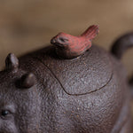 Cute rhinoceros Yixing teapot 125ml