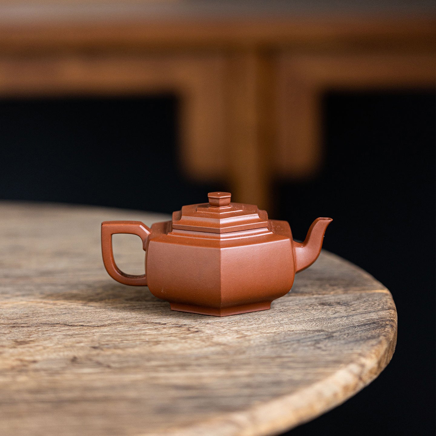 Hexagonal Xue Hua Yixing Teapot  200ml