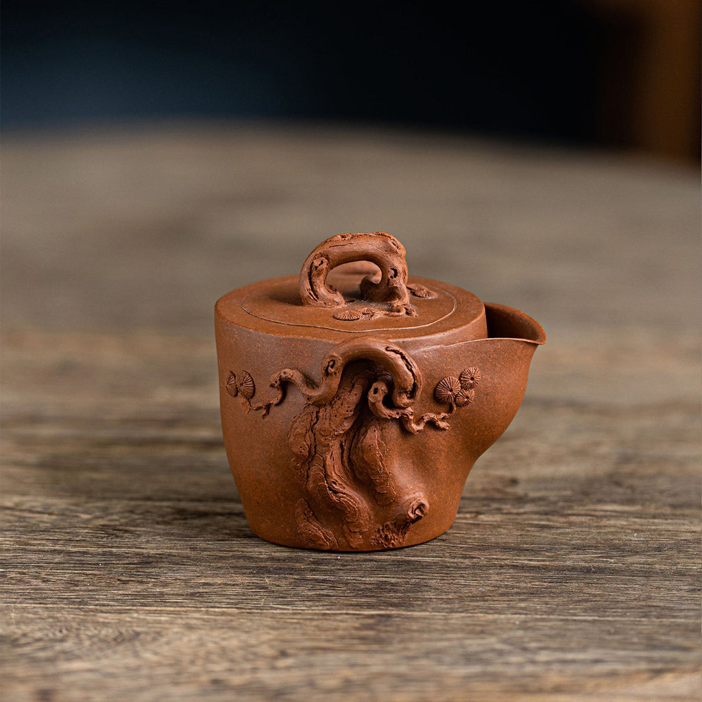 Pine stump hand-grabbing Yixing teapot  185ml