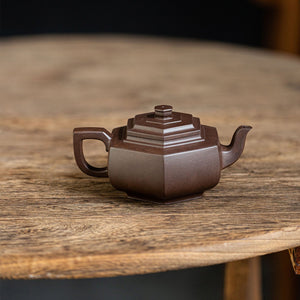 Hexagonal Xue Hua Yixing teapot   250ml