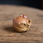 Peach hand- grabbing  Yixing Teapot  145ML