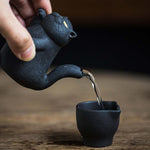 Black cat Yixing teaset