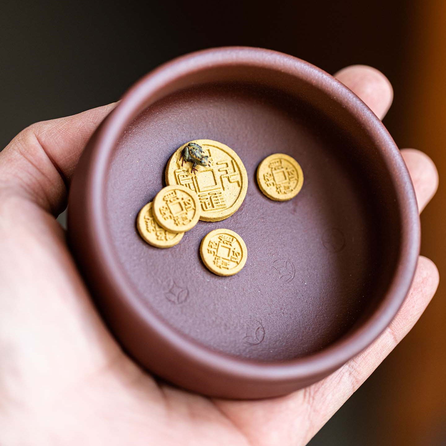 Frog Yixing teacup(style 4)  85ml