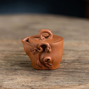 Pine stump hand-grabbing Yixing teapot  185ml
