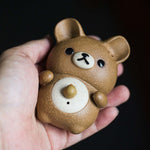 Relaxed bear Yixing teaset