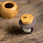 （Pre-order) Golden Toad Swordsman Yixing zisha Lid Holder