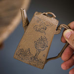 Bamboo square Yixing teaset（style2)   110 ml/55ml