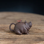 Cute rhinoceros Yixing teapot 125ml