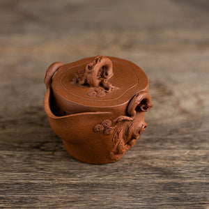 Pine stump hand-grabbing Yixing teapot  185ml
