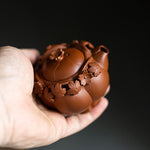 Flower hand-grabbing Yixing teapot  100ml