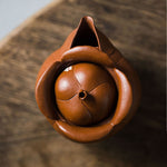 Flower hand-grabbing Yixing teapot  120ml