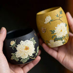 Master  Yixing teacup  ( peony painting)