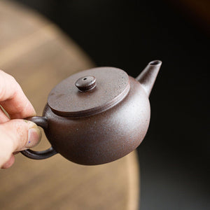 Flat Lid Shui Ping Yixing Teapot 150ml
